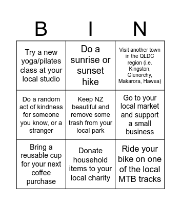 Summerdaze Activity Bingo Card