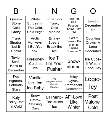 Radio Bingo BRRR Bingo Card