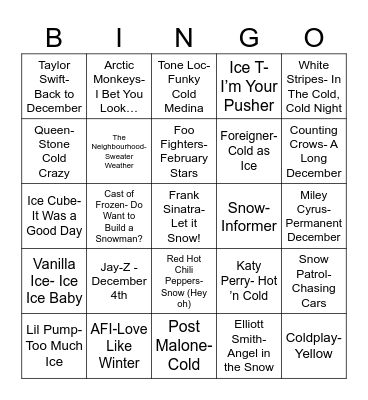 Radio Bingo BRRR Bingo Card