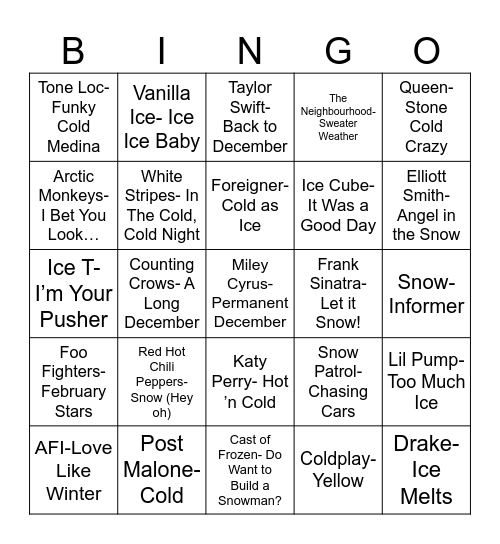 Radio Bingo BRRR Bingo Card