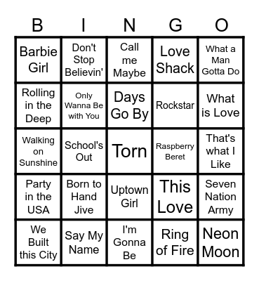 Winter Festivus Bingo Card