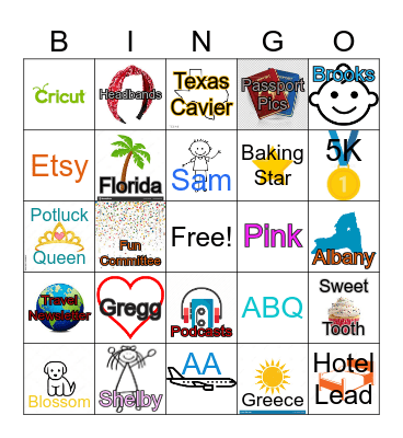 Lovely Lara's Retirement Bingo Card