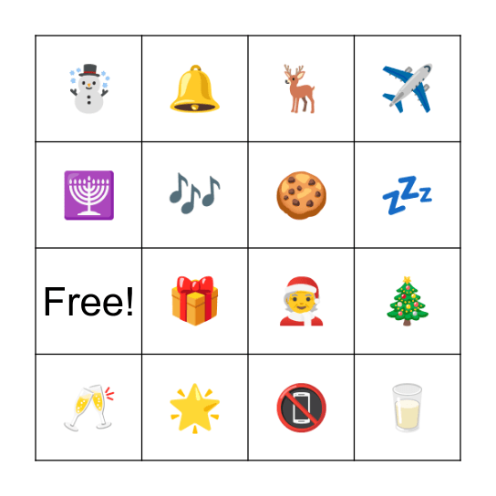 Christmas Bingo Card