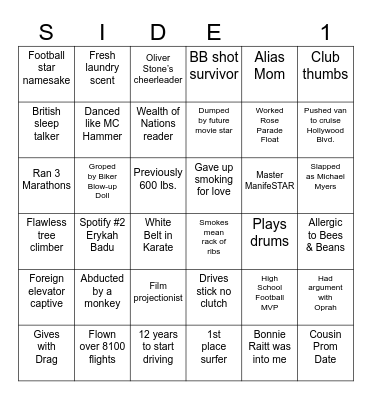 Get to Know You Bingo! Bingo Card