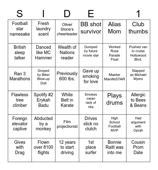 Get to Know You Bingo! Bingo Card