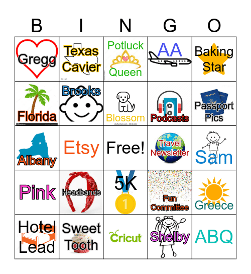 Lovely Lara's Retirement Bingo Card