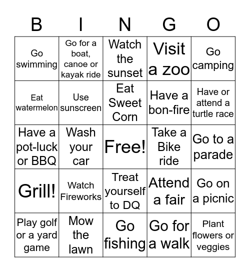 Minnesota BINGO: Bingo Card