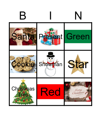 Christmas Bingo Card