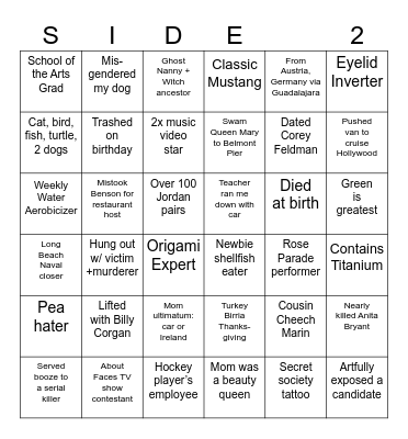 Get to Know You Bingo Card