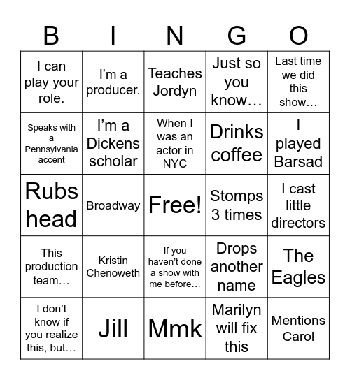 John Bingo Card