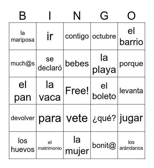 Bloque 3: El hotel 🏨 de hipopótamo 🦛 peludo 👩‍🦱 de Harry Bingo Card