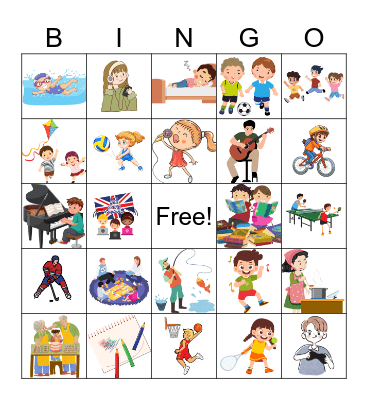 VOCABULARY UNIT 9 Bingo Card