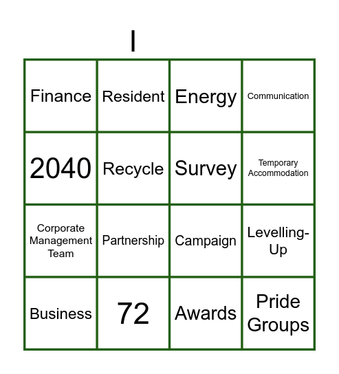 Staff Engagement Bingo Card