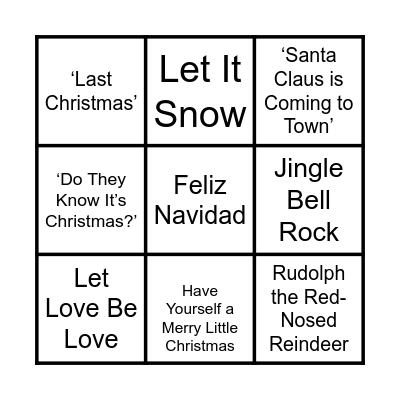 Scandesign Media Christmas Bingo Card