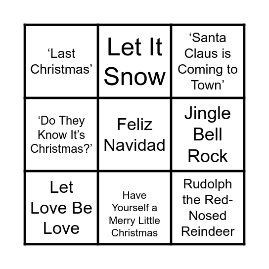 Scandesign Media Christmas Bingo Card