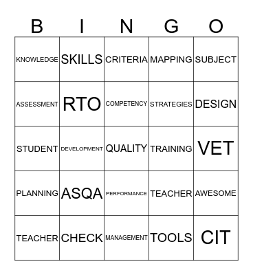 CIT - BINGO Card