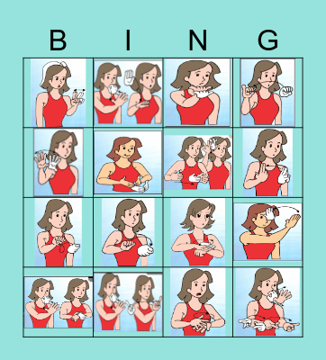 BINGO EM LIBRAS SAUDAÇÕES E CUMPRIMENTOS Bingo Card