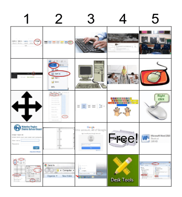 BTT ELD Class Row and Column Game Bingo Card