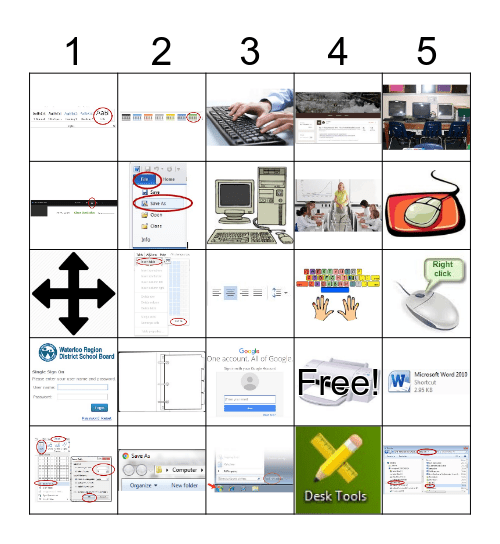 BTT ELD Class Row and Column Game Bingo Card