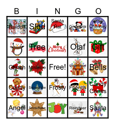 Christmas Bingo Card