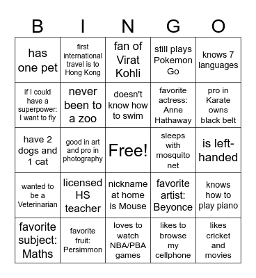 KPI QC TEAM Bingo Card