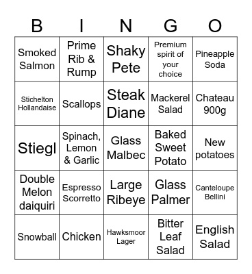 CHRISTMAS BINGO Card