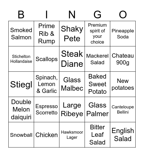 CHRISTMAS BINGO Card