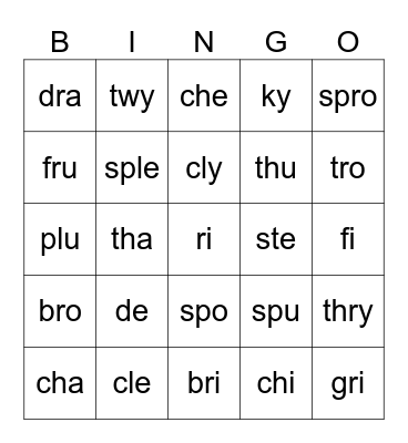 5.1 - Closed/Open Fake Bingo Card