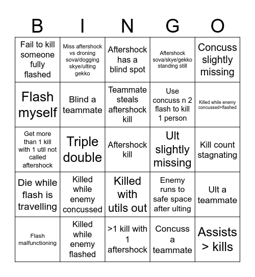 TEH BRECH EKSPERINS Bingo Card