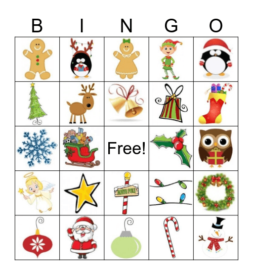 聖誕節 Bingo Card