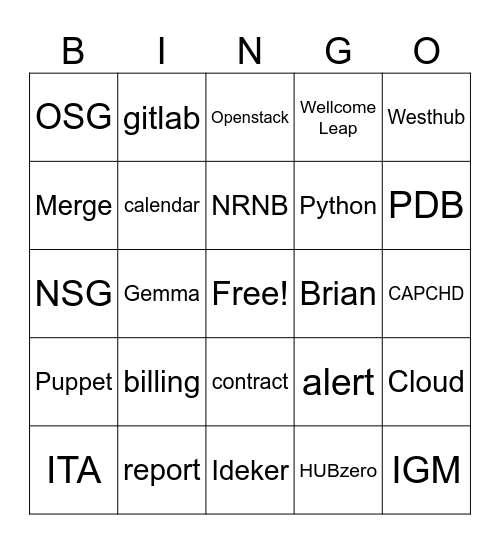 Daily Sync Bingo! Bingo Card