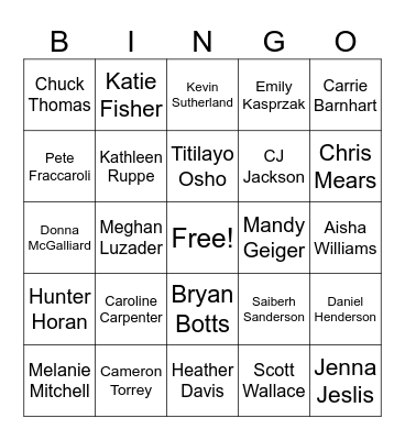 University Housing Childhood Bingo Card