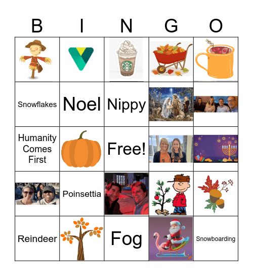 Holiday Bingo Card