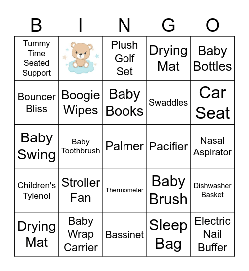 Baby Palmer BINGO Card
