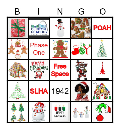 Holiday Bingo Card