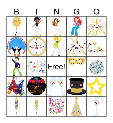 New Year BINGO Card