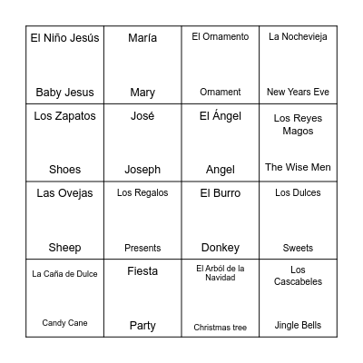 Navidad Bingo! Bingo Card