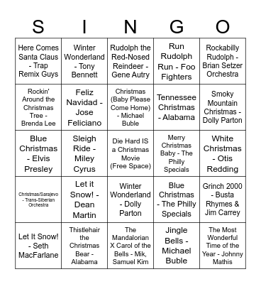 corporate approved singo Bingo Card