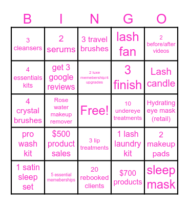 Deka Bingo Card