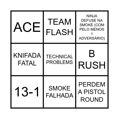 MAJOR BINGO Card