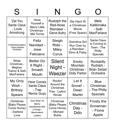 corporate approved singo Bingo Card