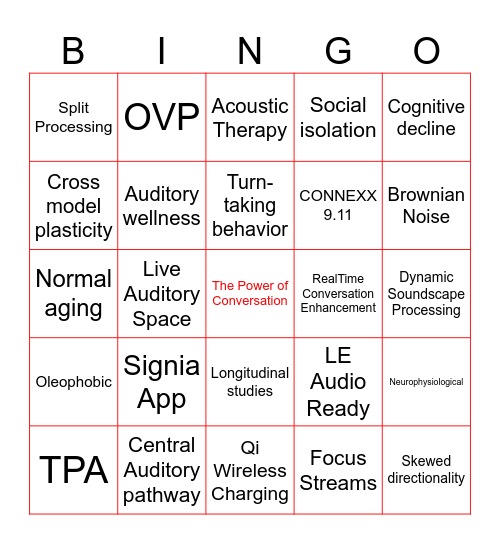 Signia Government Services Bingo Card