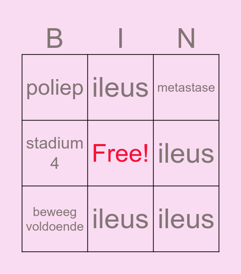 BINGO Card