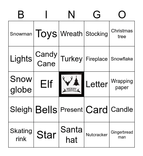Christmas Bingo! Bingo Card