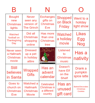 Lainie's Estimating Christmas Bingo Card