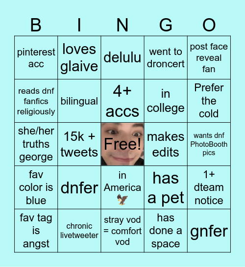 mily wily silly bingo Card