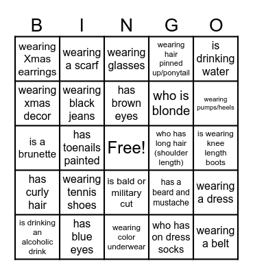 Human Bingo Card
