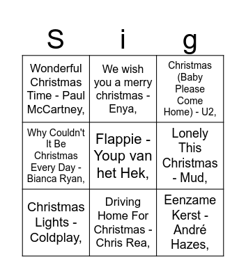 FoodeQ X-mas Bingo Card