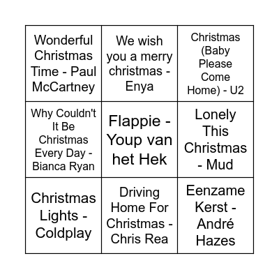 FoodeQ Christmas Swingo Bingo Card