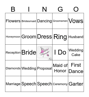 Katline & Jarrod's Shower  Bingo Card